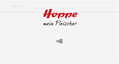 Desktop Screenshot of fleischerei-hoppe.de