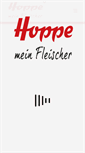 Mobile Screenshot of fleischerei-hoppe.de