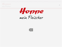 Tablet Screenshot of fleischerei-hoppe.de